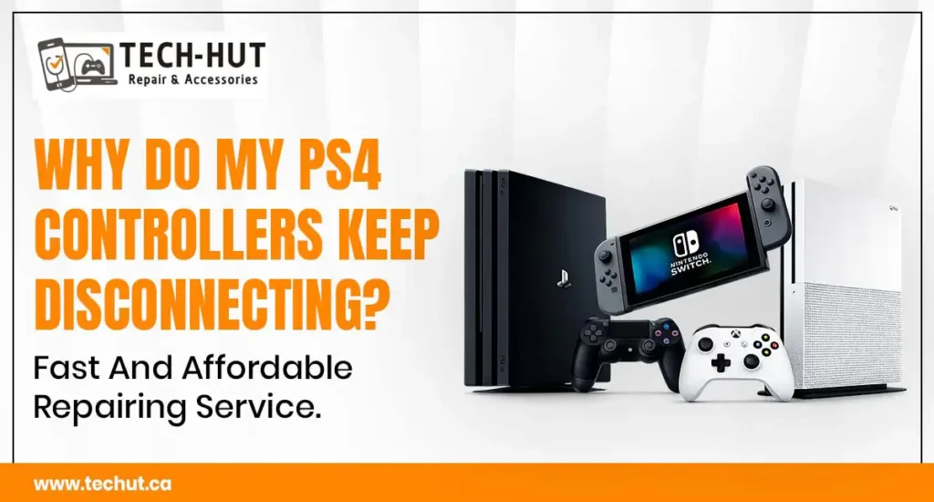 PS4 controller disconnecting issue and gaming console repair service in Surrey by Tech Hut